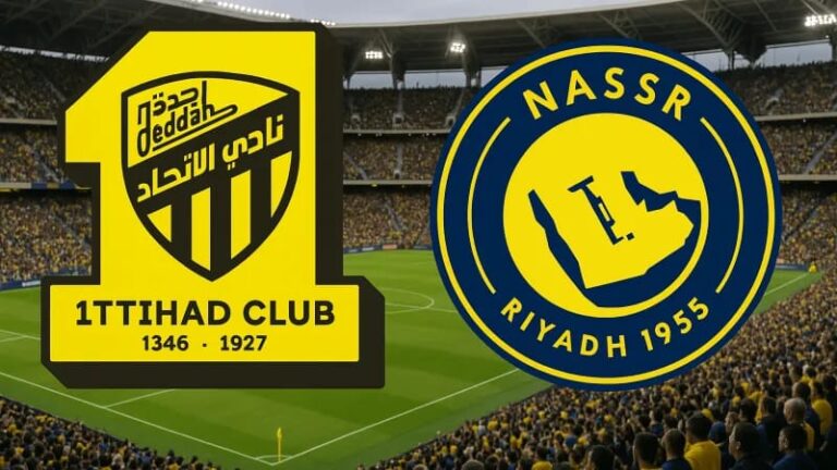 Al nasr vs Al-Ittihad عرض مباشر الان بجودةعالية.. شوف مباراة النصر والاتحاد