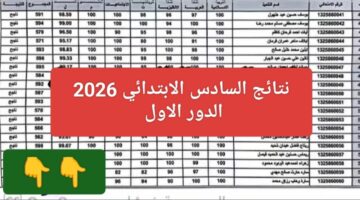 "ظهرت الان".. نتيجة الصف السادس الابتدائي الدور التمهيدي 2026 في صلاح الدين