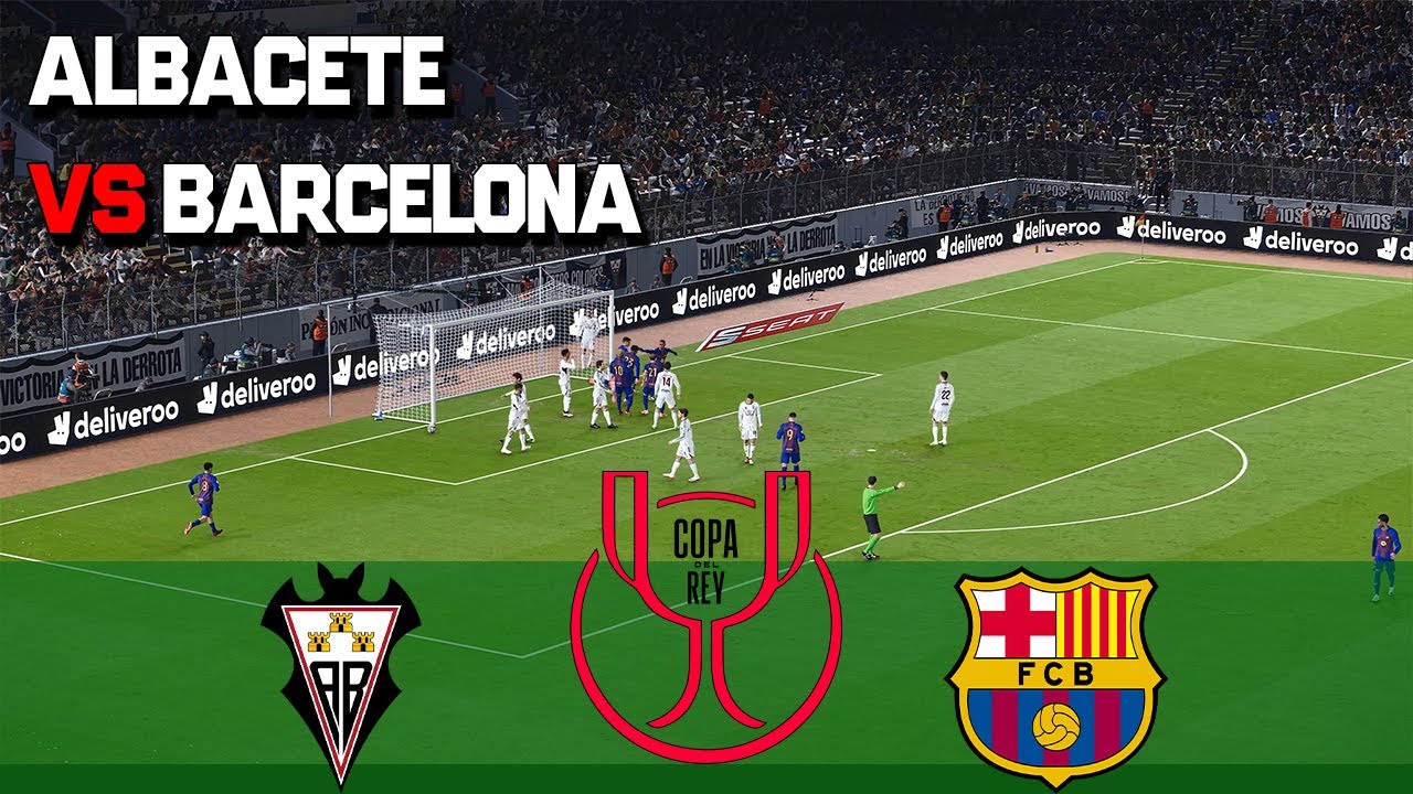 albacete vs barcelona: معلق مباراة ألباسيتي ضد برشلونة الان في كأس ملك إسبانيا 2026