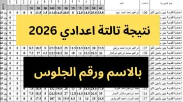 الحق اعرف نتيجتك دلوقتي.. نتيجة الشهادة الاعدادية 2026 بالاسم ورقم الجلوس جميع المحافظات