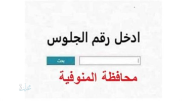 رابط للتحميل السريع.. نتيجة الشهاده الاعداديه محافظه المنوفيه الآن بالاسم فقط