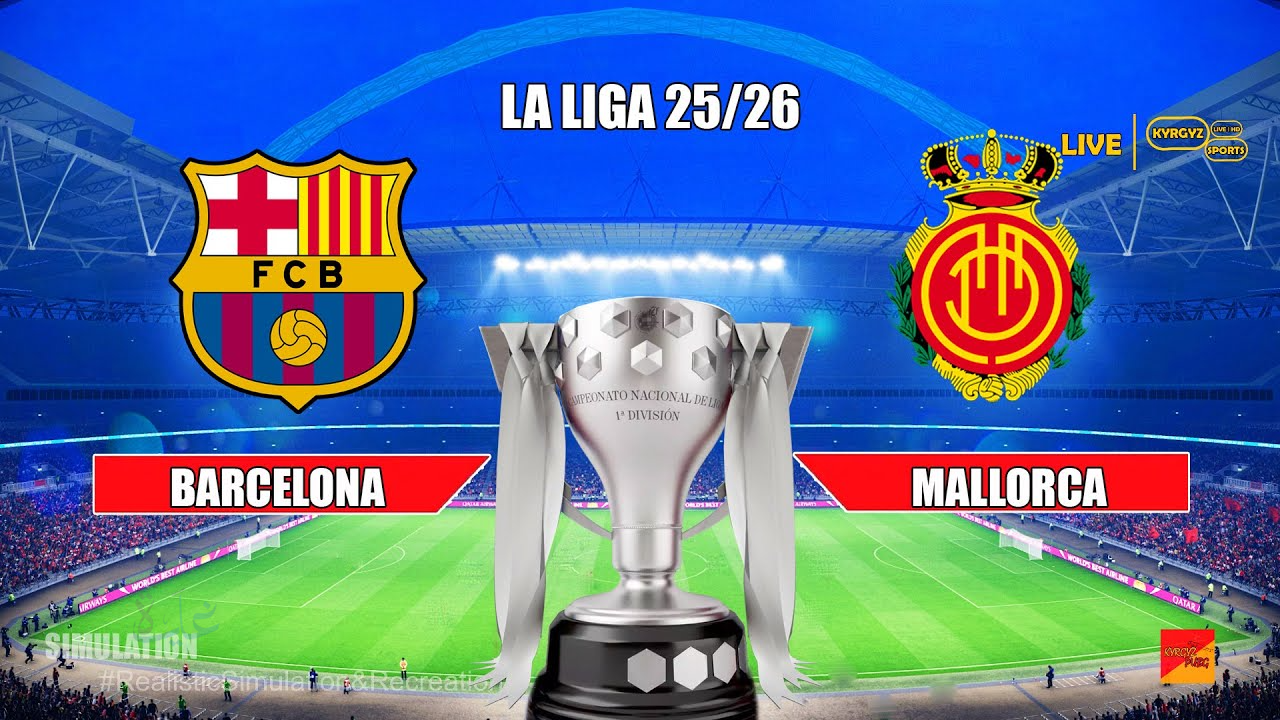 جووول.. مباراة برشلونة أمام ريال مايوركا اليوم في الدوري الإسباني والقناة الناقلة