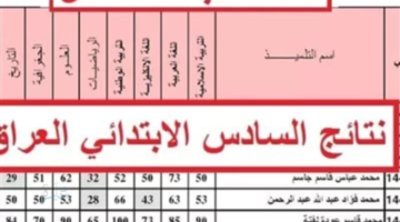رابط نتائج التمهيدي للصف السادس الابتدائي 2026.. خطوات الاستعلام عبر موقع نتائجنا الرسمي