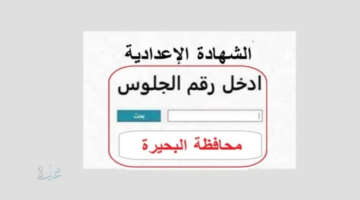 نتيجه الشهاده الاعداديه محافظه البحيره 2026 بالاسم ورقم الجلوس.. رابط رسمي