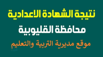 الرابط الرسمي.. خطوات استخراج نتيجه الصف الثالث الاعدادي الترم الاول 2026 القليوبيه برقم الجلوس عبر https://natiga.qalubiaedu.org/