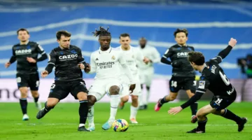 real madrid vs real sociedad.. القنوات الناقلة لمباراة الريال ضد ريال سوسيداد الشوط الأول الآن ومعلق المباراة في الدوري الإسباني 2026