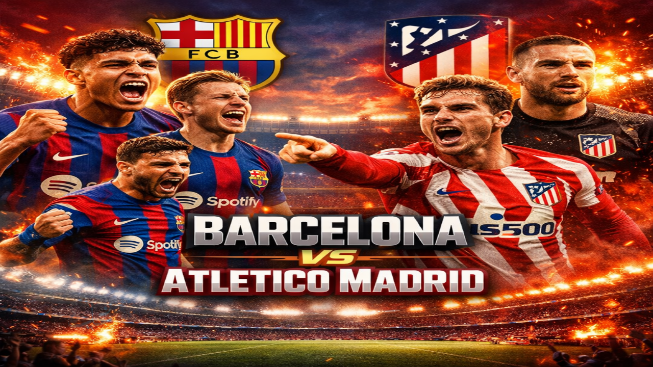 Barcelona vs Atletico Madrid .. بجودة HD القنوات الناقلة لمباراة برشلونة ضد أتلتيكو مدريد اليوم