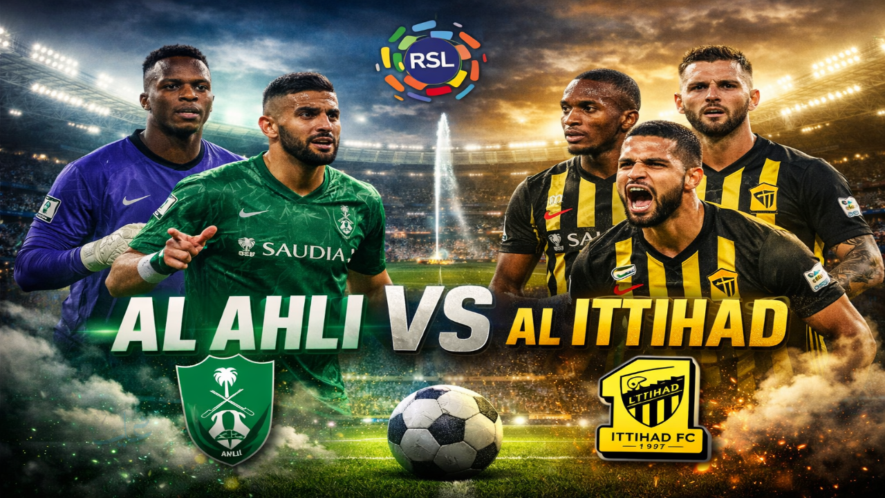 Al Ahli vs Al Ittihad .. ما هى القنوات الناقلة المجانية المفتوحة لمباراة الأهلي والاتحاد اليوم في ديربي جدة بدوري روشن السعودي 2026