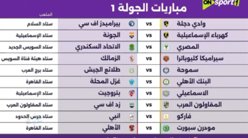 مباريات الدوري المصري.. جدول المباريات، القنوات الناقلة، وأبرز المواجهات في موسم 2026