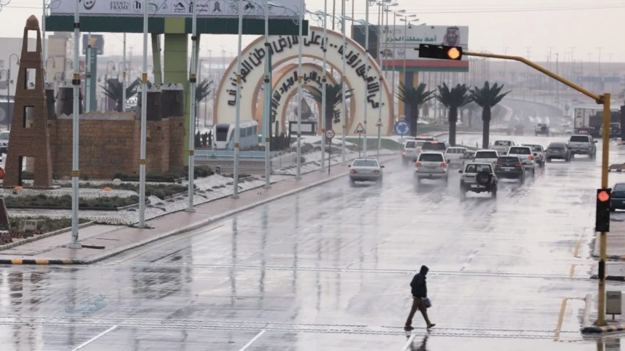 أمطار غزيرة في طريف تسجل 21.4 ملم وتتصدر مناطق المملكة 🌦️