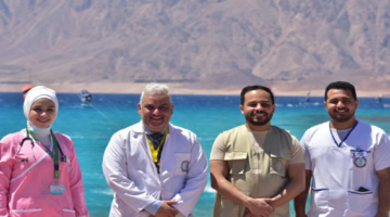 انتشار مكثف للفرق الطبية بشواطئ جنوب سيناء خلال الأعياد لتقديم الخدمات الصحية للمواطنين