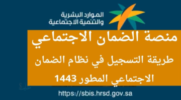 رابط التسجيل في نظام الضمان الاجتماعي المطور الجديد sbis.hrds.gov.sa وشروط التقديم 1447