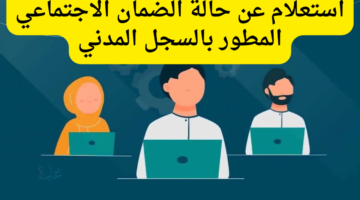 كيف استعلم عن حالة الضمان الاجتماعي بالسجل المدني 1447 في السعودية